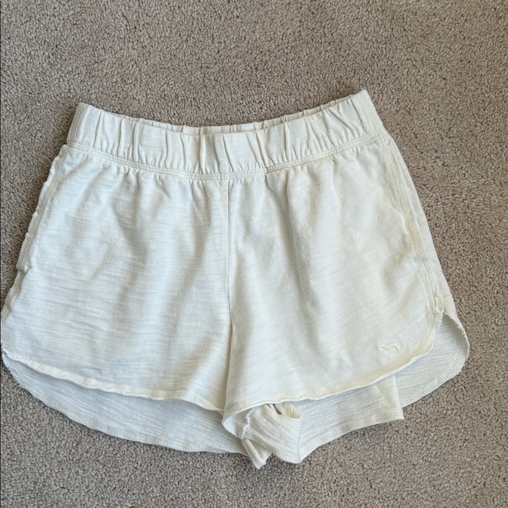 PINK Victoria's Secret Cream Athletic Shorts